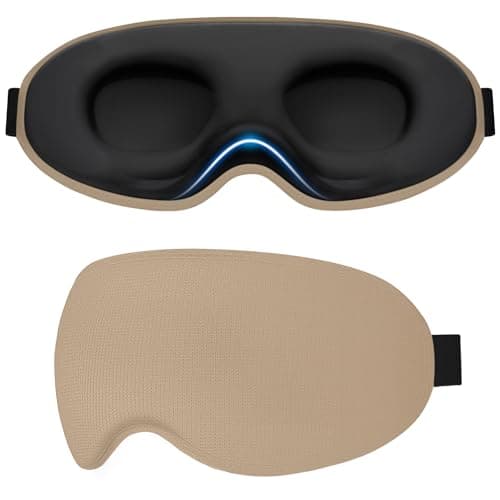 Gritin 100% Blackout Sleep Eye Masks for Women&Men, Side Sleepers Friendly
