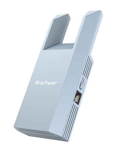 BrosTrend N300 WiFi to Ethernet Adapter, WiFi Bridge UK Plug, Easy Setup