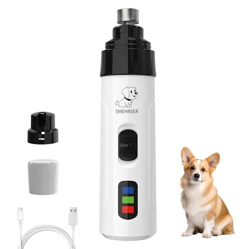 Noaya Pet Nail Grinder - Electric Dog Nails Claws Grinders, Silent Diamond Bit Puppy Nails Clippers File Trimmer for Small Medium Large Dog Cat