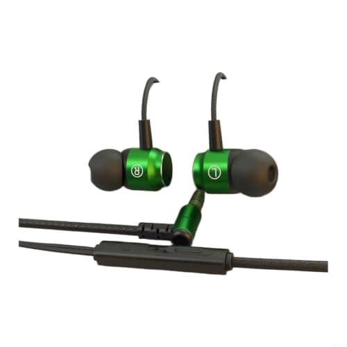 Wired On-Ear Headphones with Mic 3.5mm Foldable Lightweight ABS Wired Headphones Portable Compact Design Noise Isolating Wired Headset for Travel Commute Daily Use Compact 12cm Wired (3.5mm-Green)