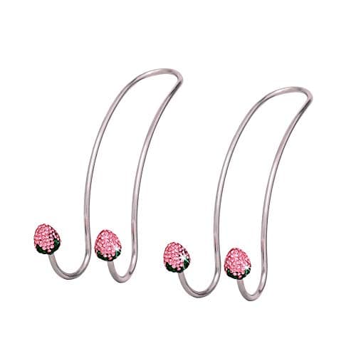 Uposao 2pcs Bling Car Hooks Car Hangers Organizer Seat Headrest Hooks, Stainless Steel Universal Car Vehicle Back Seat Hook Storage Hook for SUV Truck Vehicle