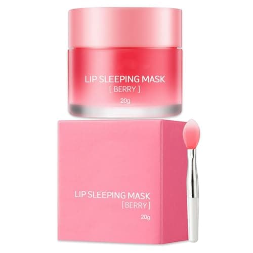 Lip Mask - Lip Sleeping Mask - Lip Sleep Mask Overnight Lip Skincare Lip Oils - Lip Moisturiser for Dry Chapped Peeling Cracked Lips Fades Lip Lines, Lip Balm for Moisture Lip Care