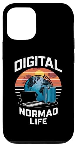 iPhone 14 Digital Nomad Life: Travel and Work Remotely Vintage Sunset Case