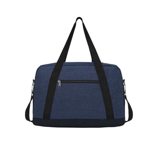 Flintronic Small Gym Bag, 14 inch Carry On Mini Duffel Bag with 2 Drawstring Bags, Lightweight Overnight Bag Portable Travel Bag for Sports, Gym (Blue)