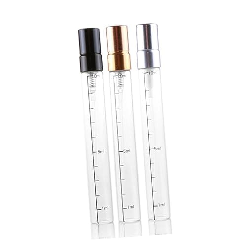 Healeved 6 Pack 10ml Glass Spray Bottle with Scale for Beauty Use