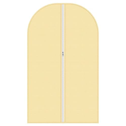Vinsani 1pc Dustproof Garment Bags Hanging Clothes Covers Breathable, Cream