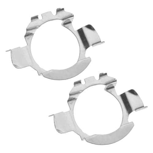 ELAYARD 2pcs LED Bulb Base Retainer Clips for Car Head Lights, Sturdy Iron Material, Silver Colour, Not Easy to Deform or Break, Suitable for LED Headlight Bulbs