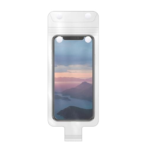 Waterproof Motorcycle Phone Handlebar Mount - Clear Touchscreen Case Holder for Bikes, Mobile Pouch Scooter Bag