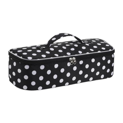Quilted Hair Tool Bag - Styling Tool Travel Bag Blow Dryer On