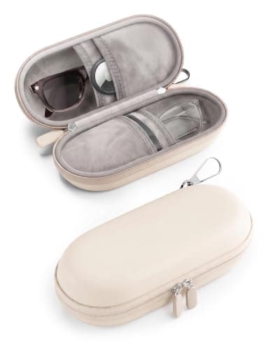ProCase Hard Double Sunglasses Glasses Case for Men Women -Beige