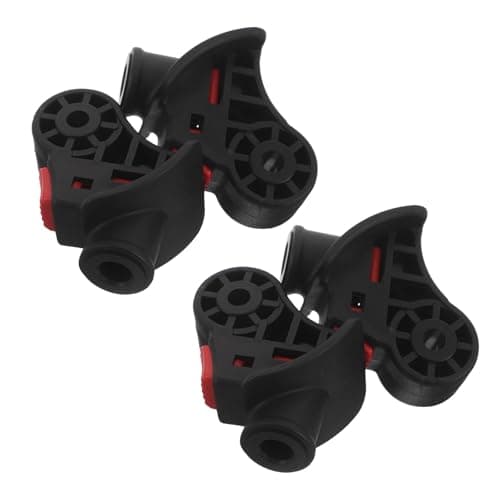 FRCOLOR Suitcase Repair with Replacement Universal Wheels 4pcs Kit Silent Rolling and Wear-Resistant Plastic Casters, 2.28' Swivel Mounting Hardware Luggage for Travel Bag