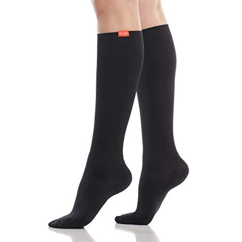 VIM & VIGR 15-20 mmHg Merino Wool Compression Socks Black S/M