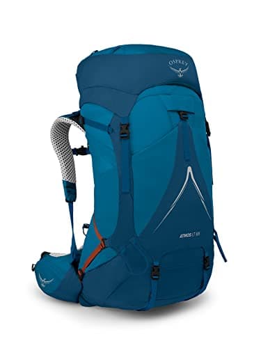 Osprey Atmos AG LT Men's Backpacking Pack, 65L Large/X-Large, Blue