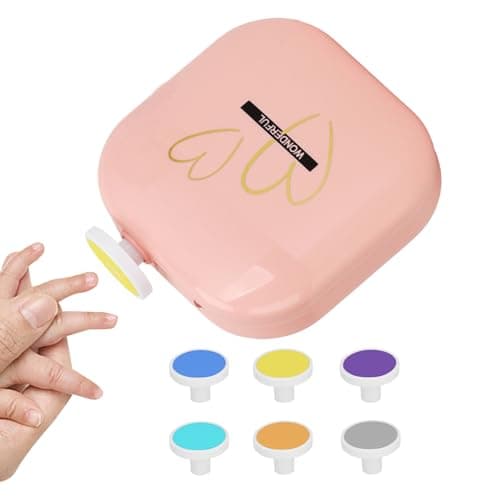 Nail Trimmer Electric LED Light Fingernails Care 6 Grinding Pads All Ages