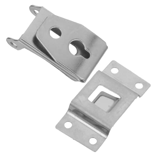 Levemolo Detachable Stainless Steel Headlamp Clips for Helmets and Hard Hats, Lightweight Quick Release Light Clip, Suitable for Lowlight Work and Mining, Silver Helmet Light Mount