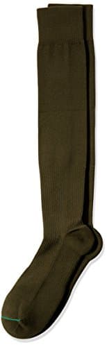 Travelsox TSS6000 Best Patented Graduated Compression Performance Travel & Dress Socks With DryStat OTC Pairs (Large, Olive)