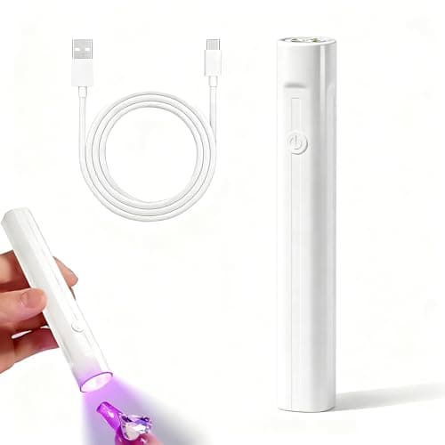 Mini UV LED Nail Lamp for Gel Nails, Handheld Curing Lamp for Gel Polish Rechargeable Portable Nail Dryer with USB Plug, Quick Dry for Nail Glue & Stickers – Travel Manicure Salon DIY at Home