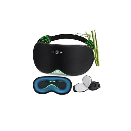 MUSICOZY Bamboo Cotton 3D Weighted Sleep Mask Headphones for Side Sleepers