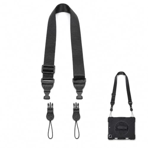 Black Adjustable Nylon Shoulder Strap Quick Release for Camera Binoculars