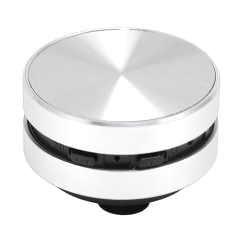 Plyisty Small Bluetooth Speaker, Bone Conduction Portable Shower Speaker with Suction Cup, FM Radio, Stereo Bass Sound for Bathroom Travel (Silver)