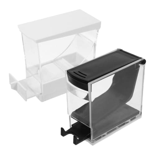 NIYANGLE 2pcs Portable Cotton Holder Organizer with Sealed Lid Plastic Press Type Storage Box for Cotton Rolls and Wool for Home and Travel Kit Use