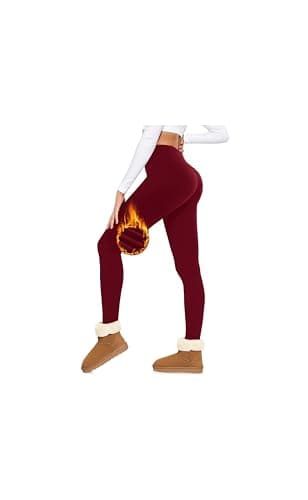 Thermal Leggings Women Fleece Lined Tights Yoga Pants Winter Warm Leggins