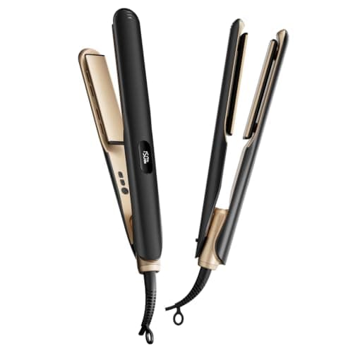 Tresses Touch Hair Straighteners Dual Voltage Worldwide Use 120-230℃ LED