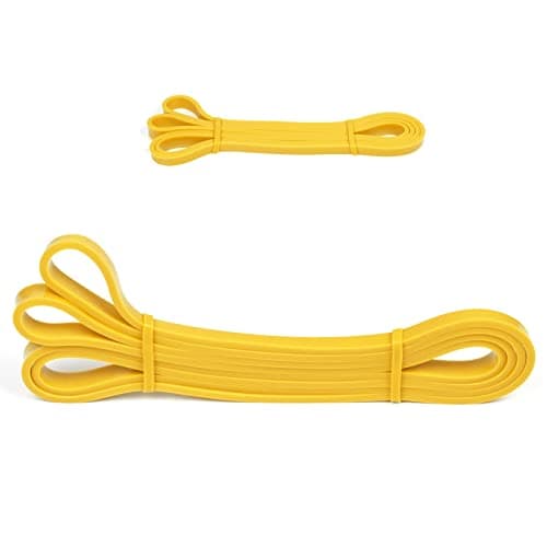 Mobility Resistance Bands YELLOW - By CKB LTD® | 0.64 cm 2-7kg SINGLE BAND For Assisted Pull Up Stretch Gym Fitness Calisthenics Gymnastics Loop Powerlifting Workout Ideal for Men Women Exercises