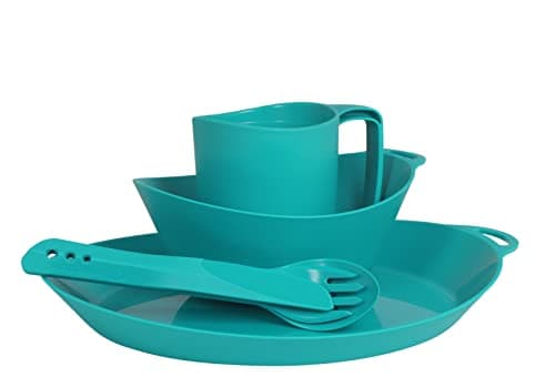 Lifeventure Ellipse Reusable 4-Piece Camping Tableware & Cutlery Set