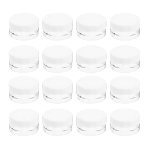 BUGUUYO 20pcs G Plastic Cosmetic Cream Jar Set with Screw Lids, Portable and Easy Observation Containers for Cosmetics, for Travel and Daily Life Moisturiser Storage
