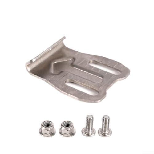 Aluminum Motorcycle Tail Box Mounting Hook Kit for Rear Luggage Top Case Side Boxes, Quick Release Bracket Set for Trunk A B C and Side Box Variants Silver(Trunk C)
