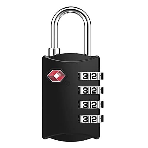 ZHEGE Suitcase Lock, TSA Approved Luggage Lock (Black)