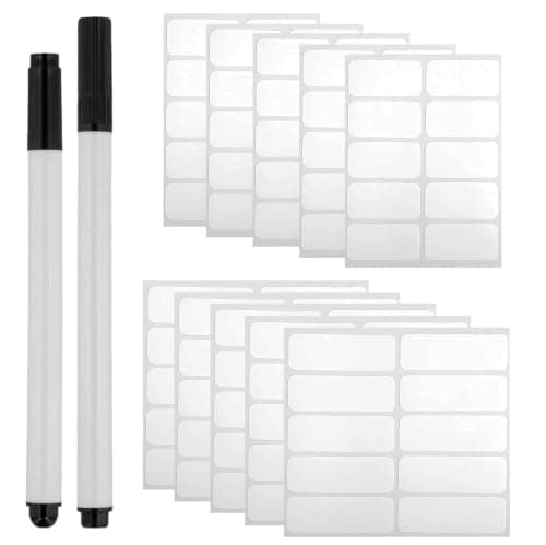 Name Labels for Clothes Kids 100Pcs Self-Adhesive Uniform Tags with Markers