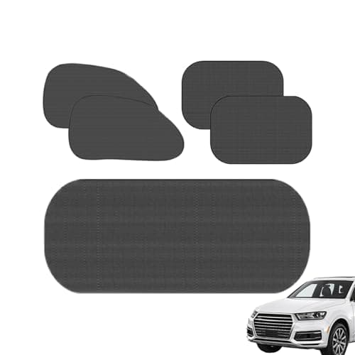 Car Window Sun Shade | Car Sun Shade | 5 Pack Suction Cup UV Protection Light Block Privacy Screen For Camping Truck Van Travel Backseat Driver Sleeping Accessories