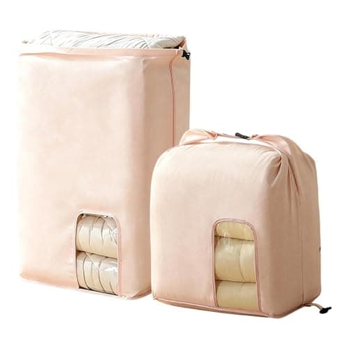 Duvet Storage Bag Dust Proof Compression Bag With Window