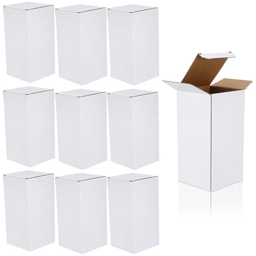 White Corrugated Divided Packing Box 10 Pack, Tool Free Assembly