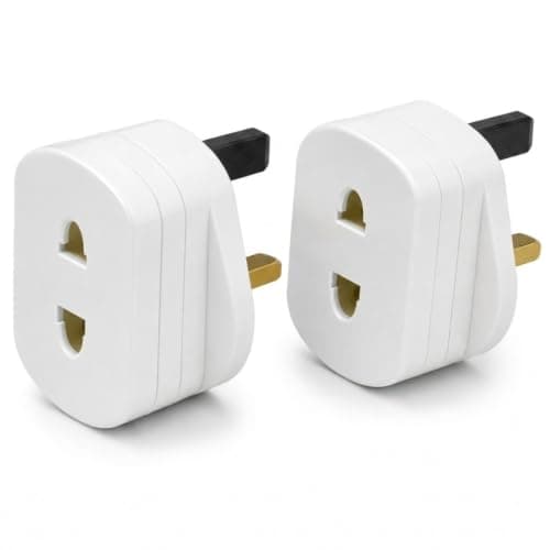 2x Toothbrush Adaptor Plug Electric Shaver Shaving adaptor 2 Pin Plug To 3 Pin Plug Shaver Adapter Plug Uk Power Adapter Shaver Plug 2 Pin Adapter Plug Uk For Shaving Razor (pack of 2)