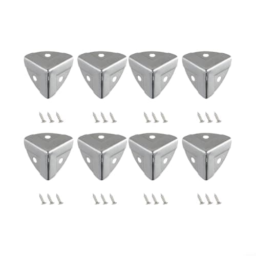Silver Iron Box Corner 2.4cm for Suitcase Repair Kit