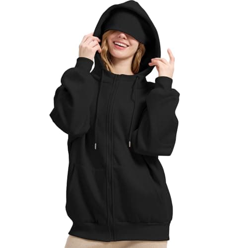 Eocicvvi Zip Up Hoodie with Eye Mask Comfy Outfits Airplane Mode Sweatshirt