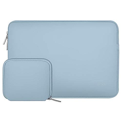 MOSISO 13 inch Laptop Case Neoprene Sleeve with Small Bag,Airy Blue