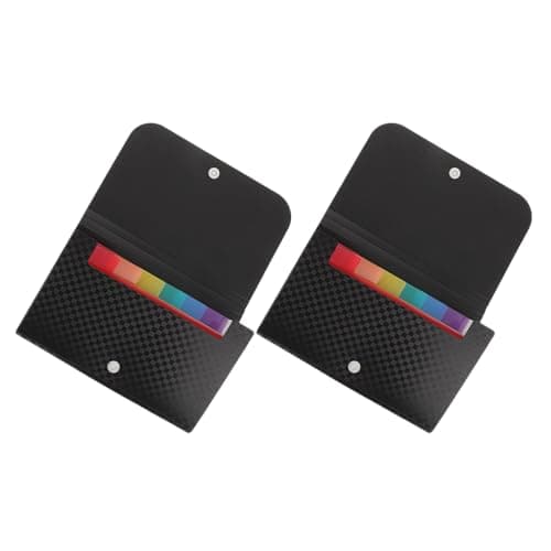 Portable File Folder 2pcs Pp Multi-Layer Document Organizer Back to School