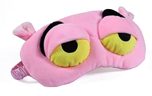Apanphy® Pink Frog 3D Contoured Sleep Mask, Polyester, SLEEP_MASK, 20 cm x 10, Elastic Strap