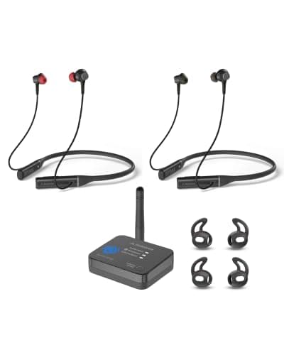 Avantree Aura Loop Dual - Auracast Wireless TV Earbuds for Shared