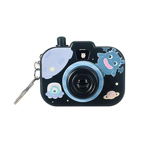 PLCPDM Portable Cartoon Projector Camera Keychain for Children Educational Travel Friendly Boys Girls Children Interactive Projection Toy