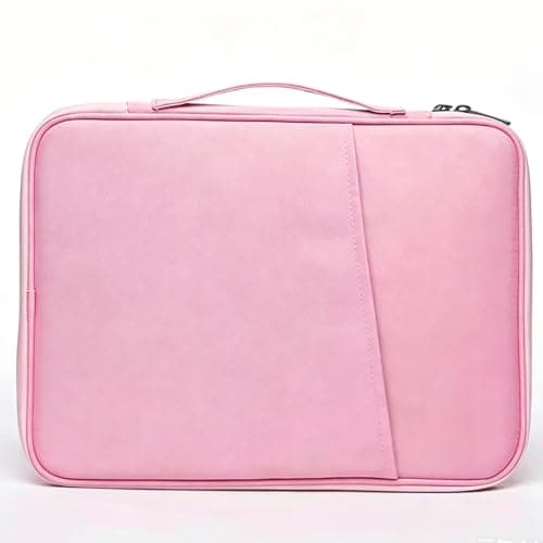 13 Inch Laptop Sleeve – Water-Resistant Oxford Fabric with Corner Protection & Shock Absorption for 13" Ultrabooks (Pink)