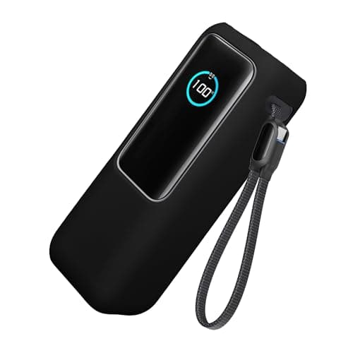 kwmobile Case Compatible with Anker Power Bank 25000mAh (A1695H11) - Portable Powerbank Cover - External Battery Charger Bag, Shockproof - Black