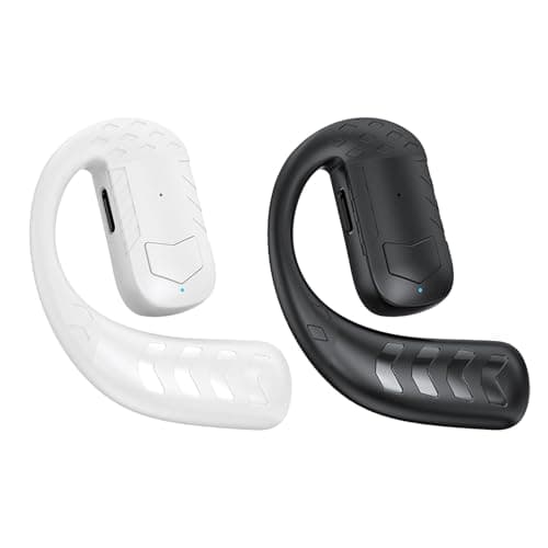 Wireless Earbud - Monaural Headphones with Clear Audio, Comfortable Earbuds | Hands- Calls for Work and Travel, Lightweight Ergonomic Earpiece with Noise Isolating and Playti es