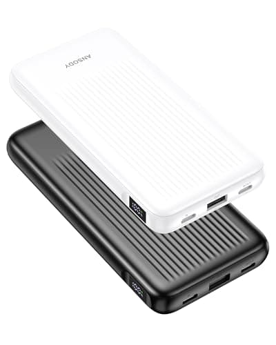 Ansody 2-Pack Power Bank, 10000mAh 22.5W Fast Charging Portable Charger