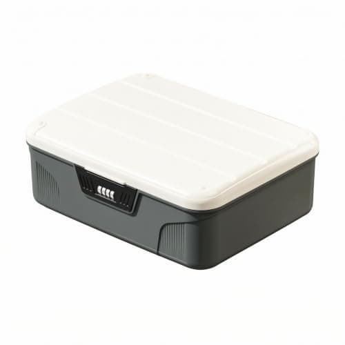 Zanthicia Car Storage Container Password Lock Box Large ABS,gray,medium