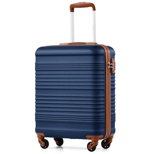 COOLIFE Cabin Suitcase 55x40x20cm Ryanair Cabin Bag ABS+PC Hard Shell TSA